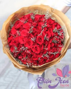 Bó 100 bông hồng đà lạt – MH033